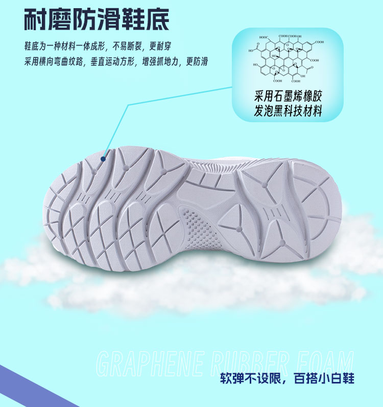 大爱感恩|石墨烯橡胶发泡运动鞋男女同款休闲百搭y2k风老爹鞋